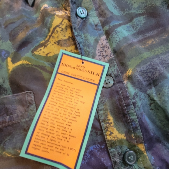 Tradizioni vintage silk shirt men's xlarge - Picture 3 of 7